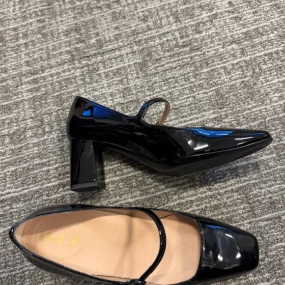 Inez Celine (mary jane style) in Black Patent - Picture 3 of 5